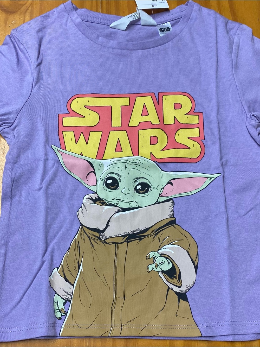 H&M Lavender Star Wars 'The Child' Graphic Tee 5t/6 nwt